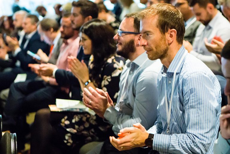 Attendee's applaud the speakers at West Yorkshire Economic Growth Conference 2018