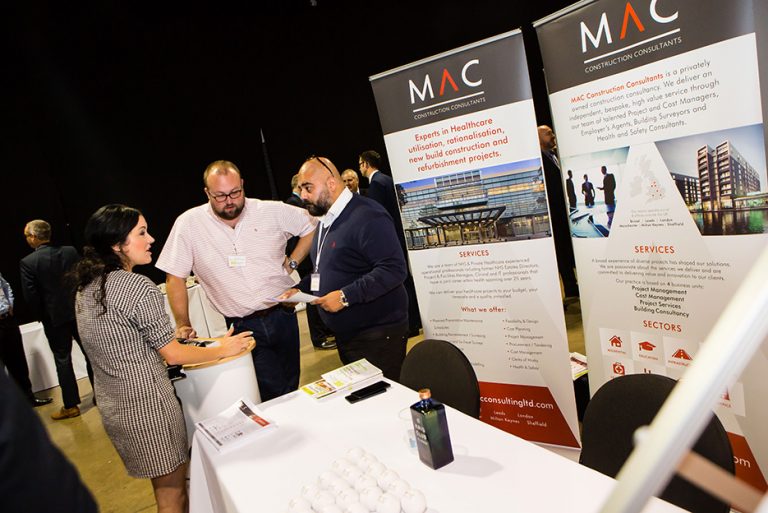 Attendees at MAC Construction Consulting's Stand at West Yorkshire Economic Growth Conference 2018