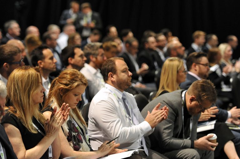 Attendees-clap-the-speakers-West-Yorkshire-Development-Conference.