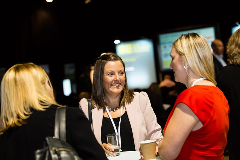 Attendees discuss the day at West Yorkshire Economic Growth Conference 2018