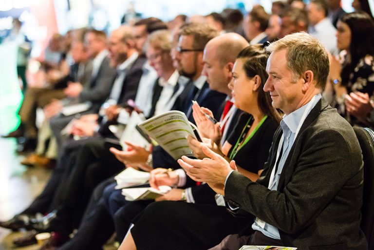 Attendees of West Yorkshire Economic Growth Conference 2018 Applaud a speaker