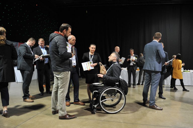 Attendees-talk-over-refreshments-at-West-Yorkshire-Development-Conference