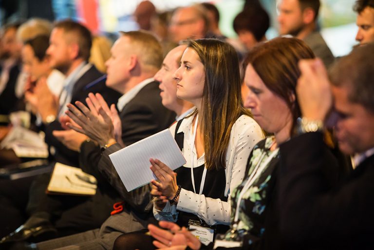 Attendees watch the speakers at West Yorkshire Economic Growth Conference 2018 (2)