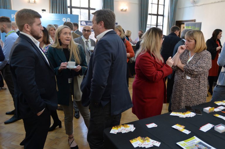 Attendee's networking at Cambridgeshire & Peterborough Development Conference 2019 Networking Room