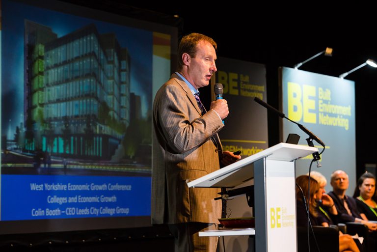 Colin booth of Leeds City College at West Yorkshire Economic Growth Conference 2018