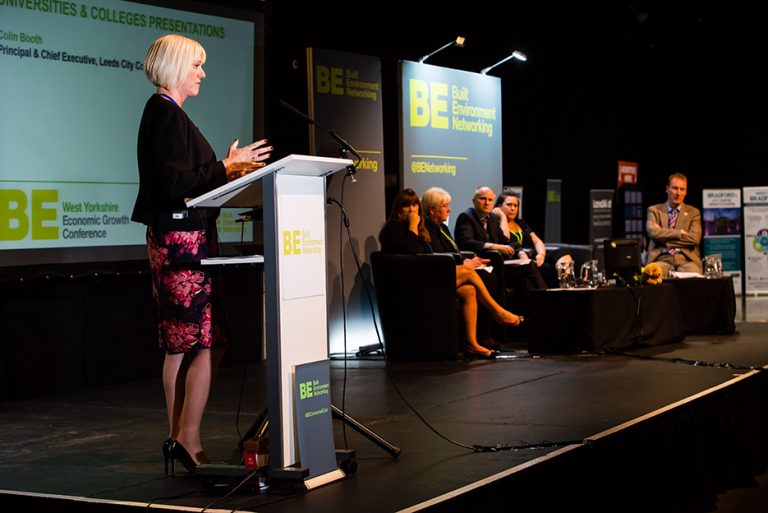 Lisa Roberts of Univeristy of Leeds speaks at the West Yorkshire Economic Growth Conference 2018