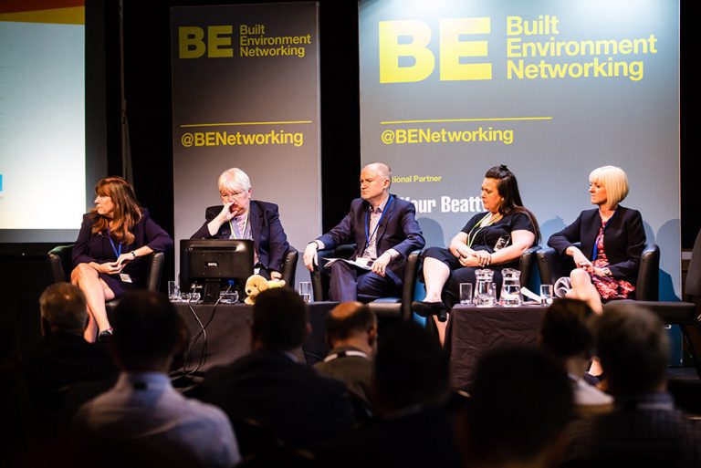 Margaret house, Liz Towns-Andrews, Lisa Roberts, Tom Riordan and Kelly McAllister watch Colin Booth