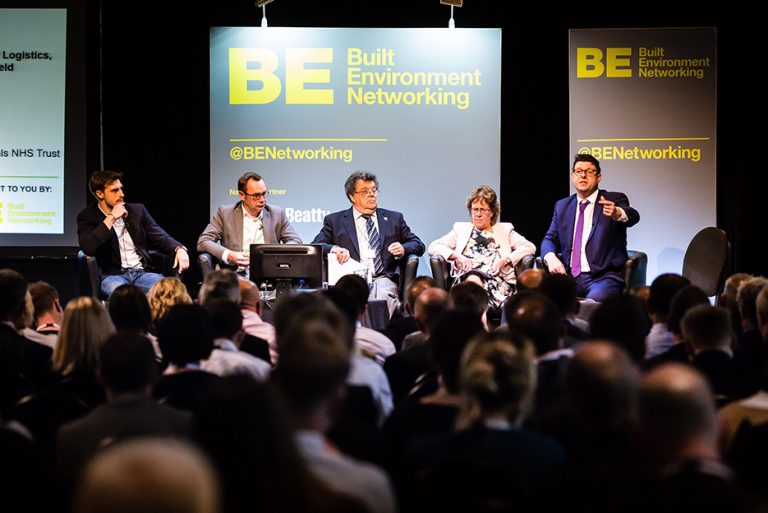 Tom Younger, Neil Dewis, Colin Bamford, Judith Blake and Henri Murison Answer Questions as a panel at West Yorkshire Economic Growth Conference 2018