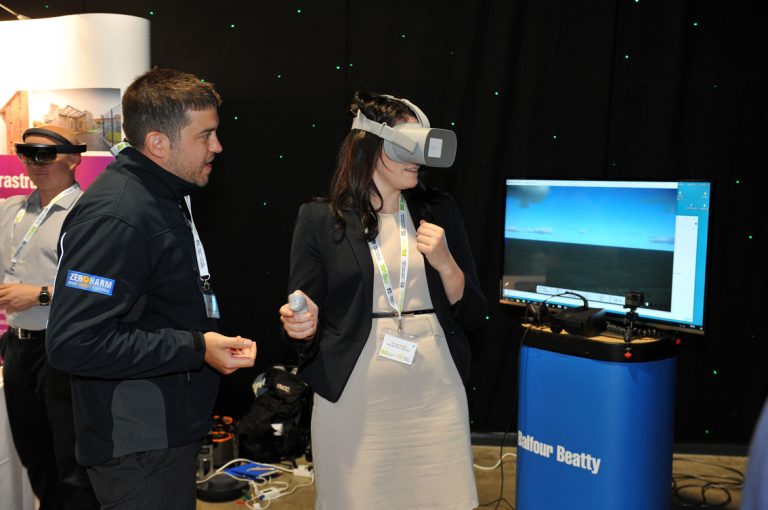 VR-headset-being-tried-out-by-an-attendee-at-West-Yorkshire-Development-Conference-2019