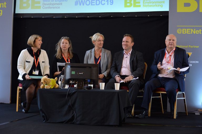 Lucy Shomali, Counciler Dine Romero, Claire Pearce, Colin Molton and Edward RowberryWest of England Development Conference, Bristol.08.10.19