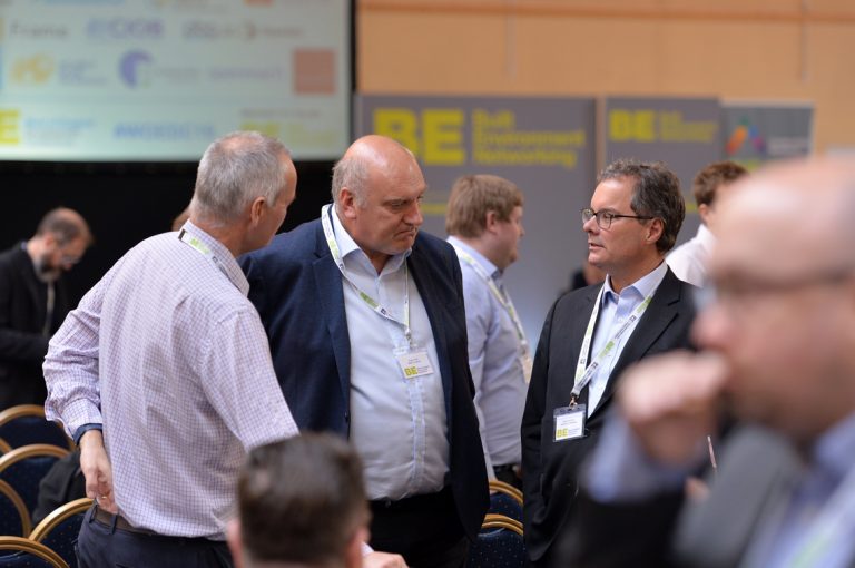 Attendee's discuss the happenings of the day West of England Development Conference, Bristol.08.10.19