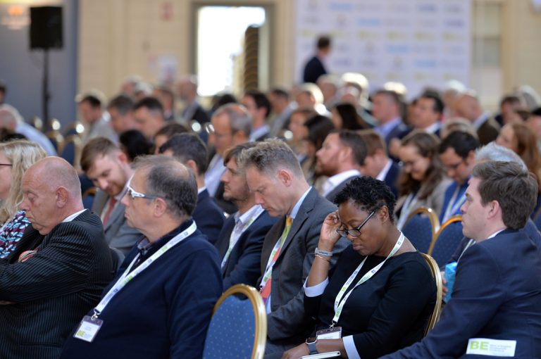 The Attendee's seated in the Brunel Passenger Shed Bristol West of England Development Conference, Bristol.08.10.19