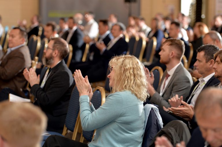 Attendee's applaud the crowd at West of England Development Conference, Bristol.08.10.19