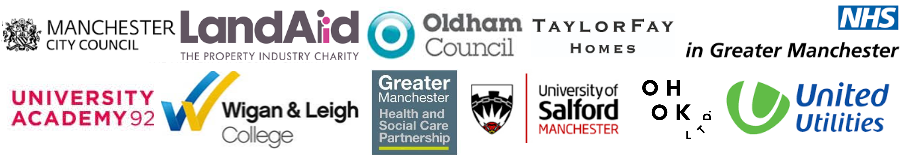 Greater Manchester LandAid Manchester City Council Craig Gaskell UA92 University College Wigan Leigh Anna Dawe Helen Marshall Salford Taylor Fay Homes POP Sally Lister Elaine Billington United Utilities LandAid Carolyn Wilkins Oldham Council Joanne Roney 