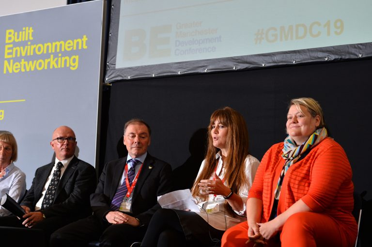 Robin-Phillips-Professor-Luke-Georghiou-Lou-Cordwell-and-Nicola-Headlam-at-Greater-Manchester-Development-Conference-2019