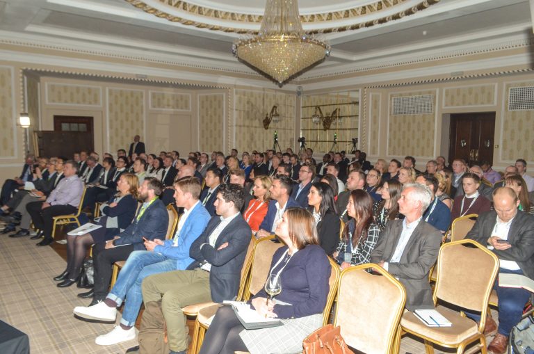 The crowd seated at Greater Manchester Development Plans 2019