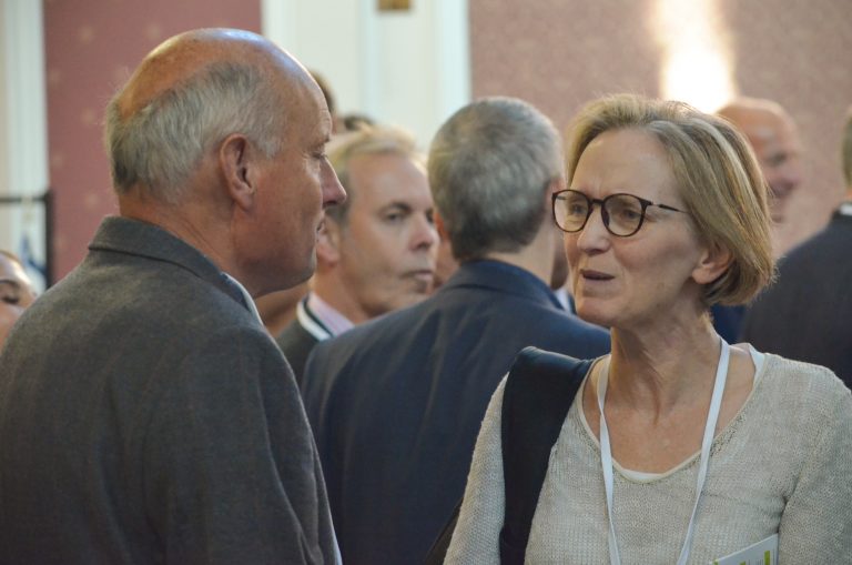 Attendees discuss at Cambridge Development Plans 2018