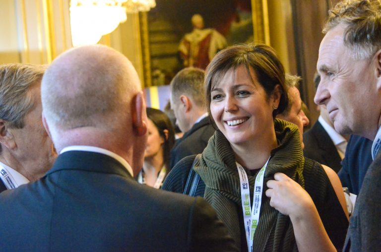 Attendees talking at Liverpool Development Plans 2018