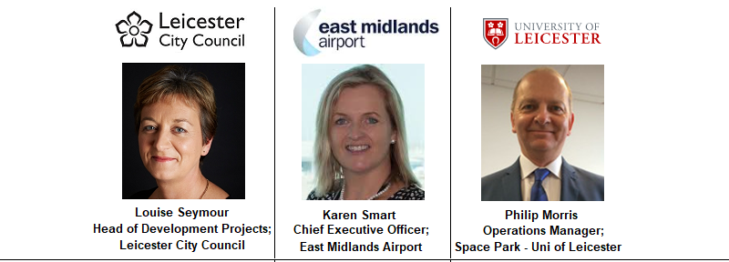 East Midlands Airport Karen Smart Paul Morris Space Park University Leicester County Council