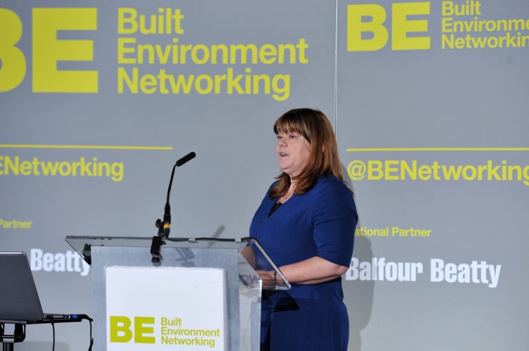 Amanda Keeton of Homes England at Manufacturing Conference & Exhibition 2019