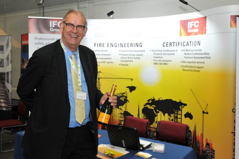 Carl Etholen the Champagne winner for today Manufacturing Conference & Exhibition 2019