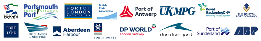 Port Logos Speakers Development Regeneration Brownfield Infrastructure Company DP World London Gateway Tilbury Tilbury2 Thames Dover Port Harbour Aberdeen London Authority Portsmouth Sunderland ABP Associated British