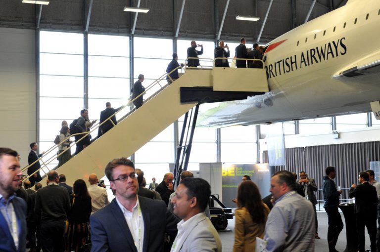 Attendee's que to board Concorde