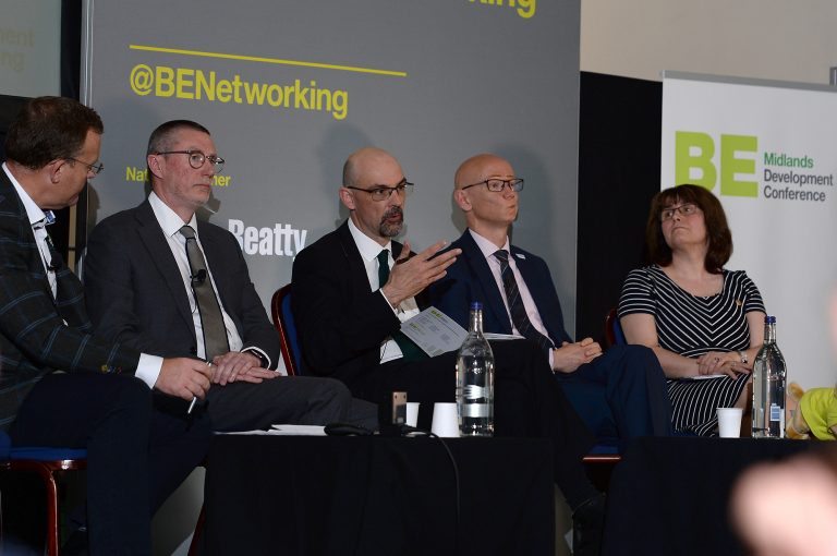 Anthony-May-Andrew-Pritchard-Martin-Reeves-and-Dawn-Baxendale-at-Midlands-Development-Conference-2019