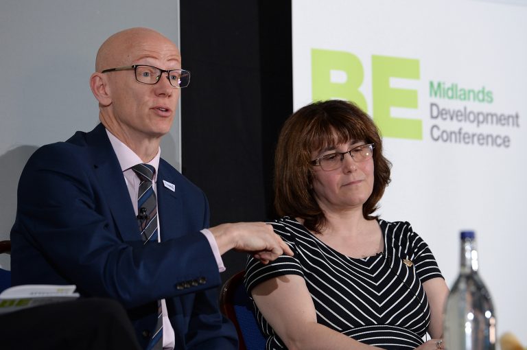 Martin-Reeves-and-Dawn-Baxendale-at-Midlands-Development-Conference-2019