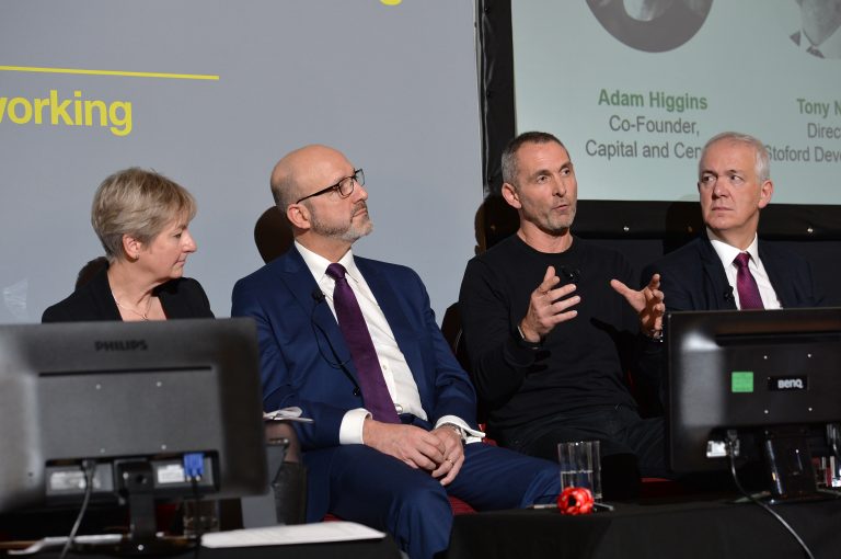 Adam Higgins answers a question from the floor at North West Development Confernce, Liverpool.10.12.19