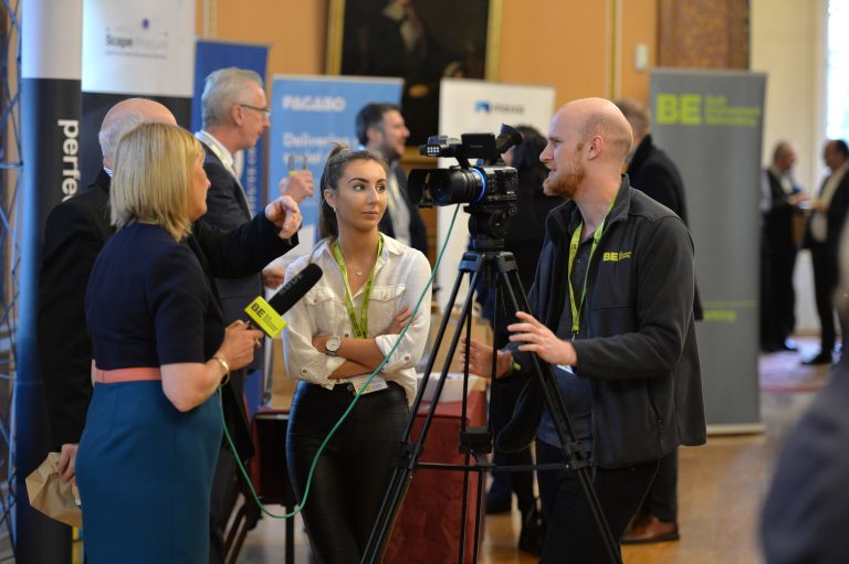 Tom Robson and Amanda Coupland interview an Attendee North West Development Confernce, Liverpool.10.12.19