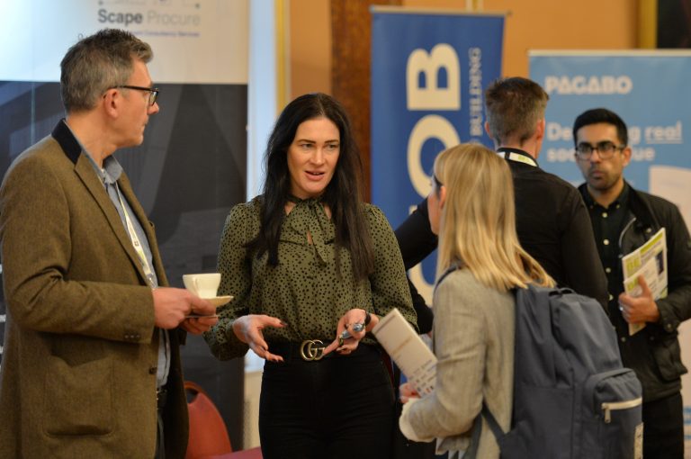 Louise Pearce interacts with attendee's North West Development Confernce, Liverpool.10.12.19