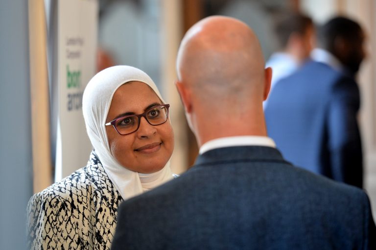 Attendee's discuss the day London Property Club Sept 2019