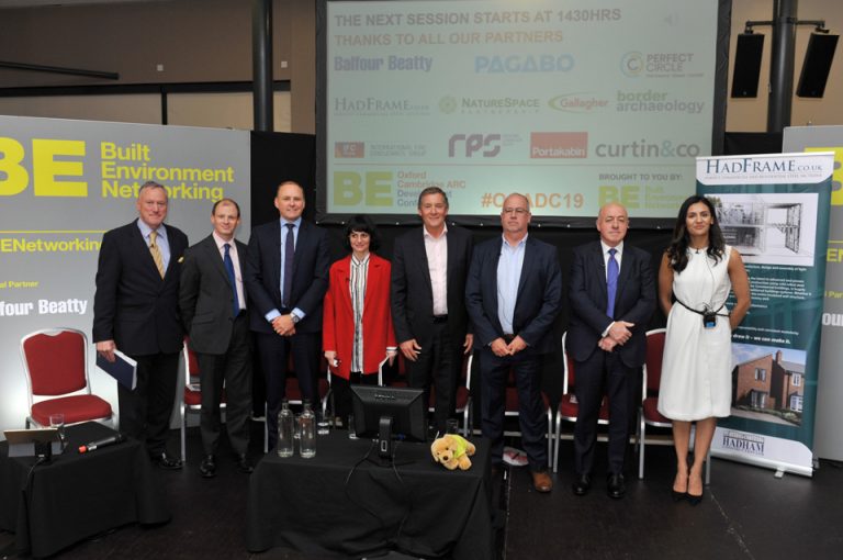 David Collins, Hanayyah Sutton, Harvey Bibby, Bryn Maidman, Pat Mahoney, Andrea Imaz, Andrew Taylor and Guy Dixon Oxford Cambridge Arc Development Conference 2019