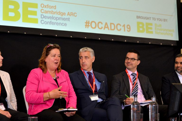 Jo Lancaster, Richard Harrington , Jim Rawlings and Ahmed Goga Oxford Cambridge Arc Development Conference 2019