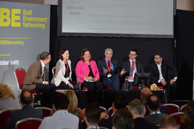 Phil Laycock, Roz Bird, Jo Lancaster, Richard Harrington , Jim Rawlings and Ahmed Goga Oxford Cambridge Arc Development Conference 2019 2