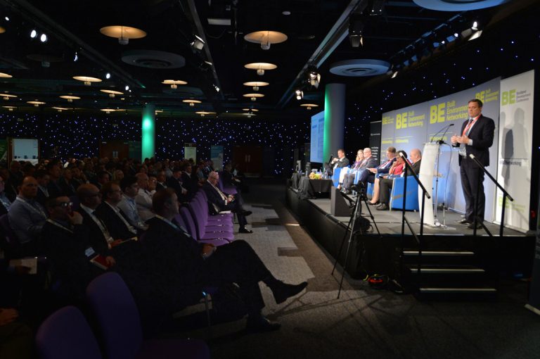 The stage set up for Scotland Development Conference