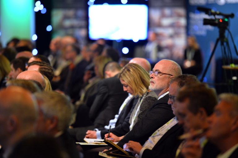 Attendees watch on as the final panel's begin at the Scotland Development Conference Dougie McDonald At Scotland Development ConferenceDevelopment in Scotland for Scotland Development Conference 2019