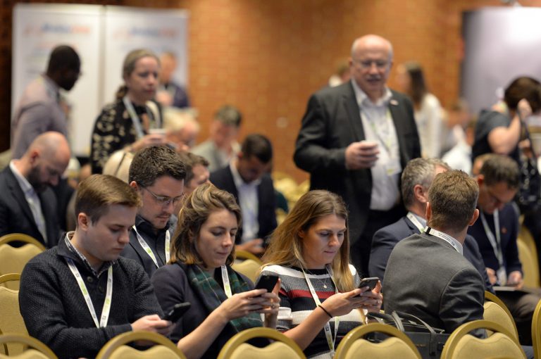 Networking in Kensington Town Hall High Streets Development Conference. 30.10.19