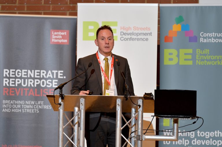 Rob Stewart of Swansea Council High Streets Development Conference. 30.10.19