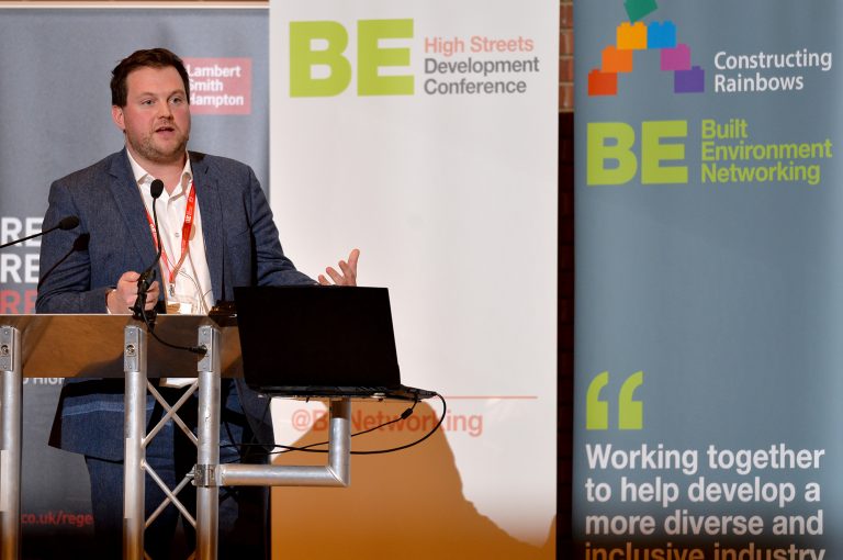 Seb Slater of Shrewsbury BID High Streets Development Conference. 30.10.19