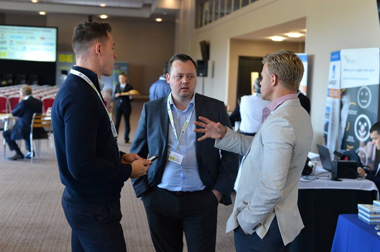 Networking at MK Dons Sheds and Logistics Development Conference