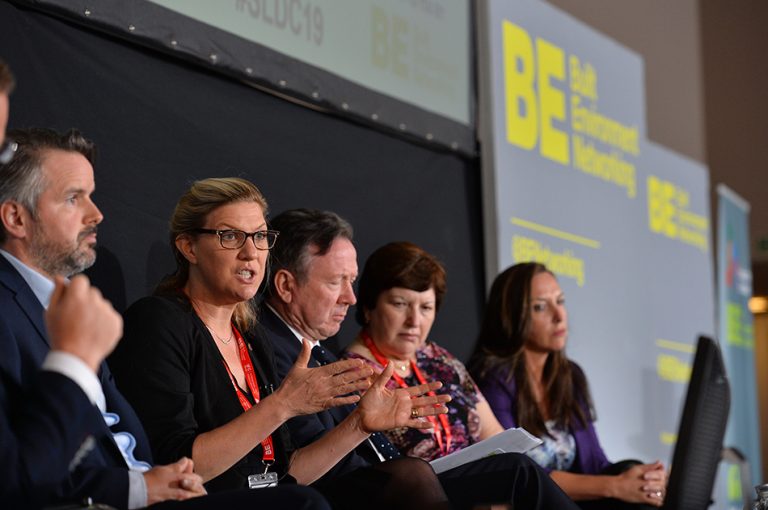 Danielle Sheppard, Rod McKenzie, Sue Terpilowski and Kate Lester at Sheds and Logistics 2019