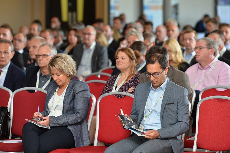 Attendee's make notes at Sheds and Logistics Conference 2019