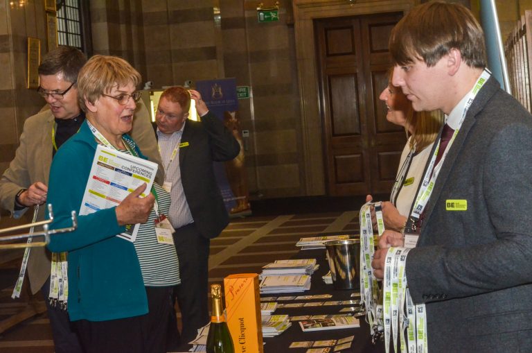 Attendee's grab their badge at Leeds City Region Development Plans 2019