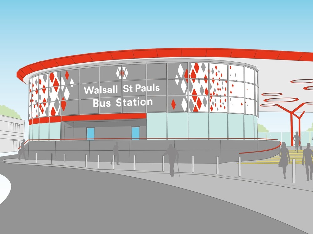 Walsall Bus Station Revamp Image Revealed WMCA